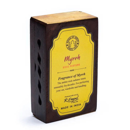 Encens en Résine – Myrrhe + Diffuseur en Bois