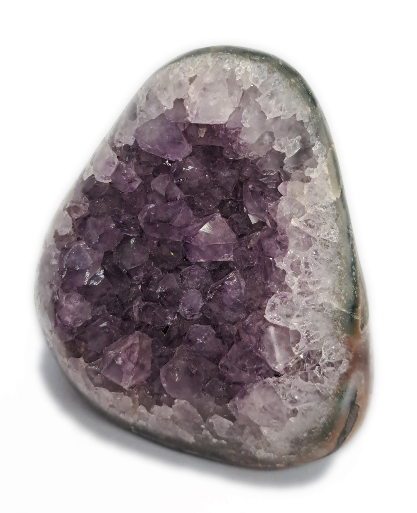 GÉODE D'AMÉTHYSTE - BORD POLI - URUGUAY - AA - ESOTERYS