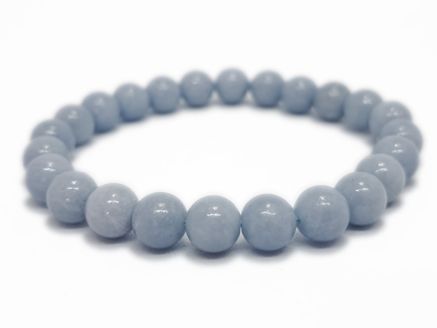 Bracelet ANGELITE Qualité A (8mm) - ESOTERYS