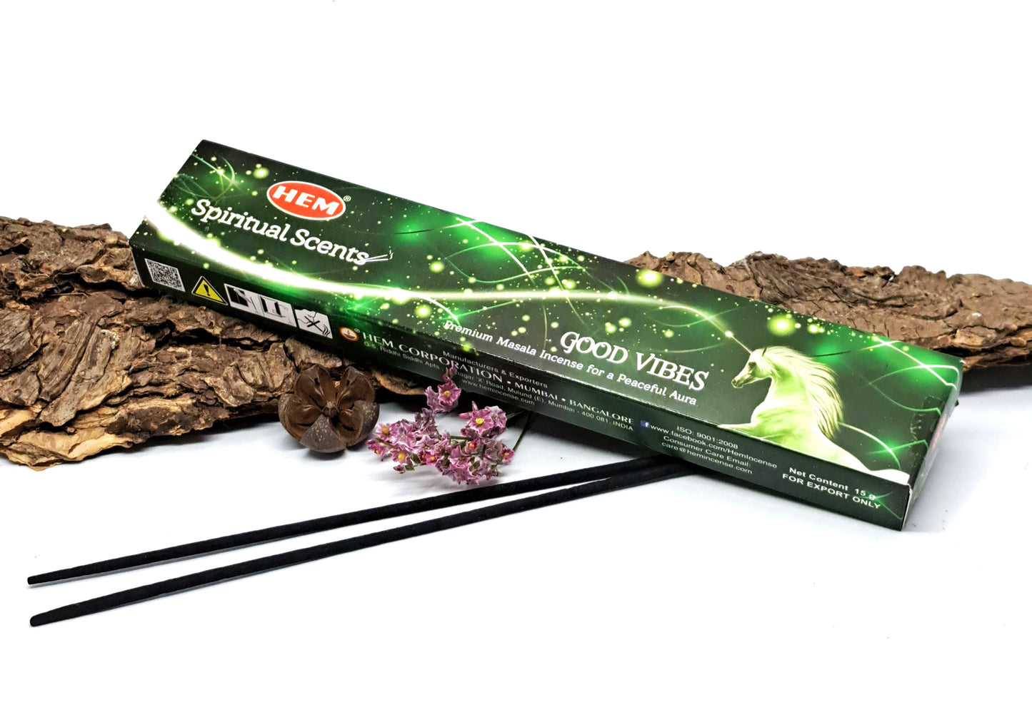 Encens Bonnes vibrations ( HEM gamme Premium Masala 15g ) - ESOTERYS