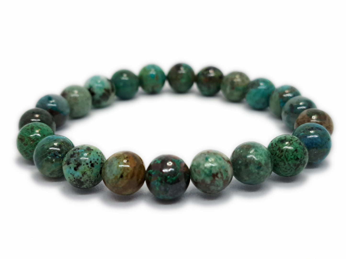 Bracelet CHRYSOCOLLE Qualité AA PEROU (8mm) - ESOTERYS