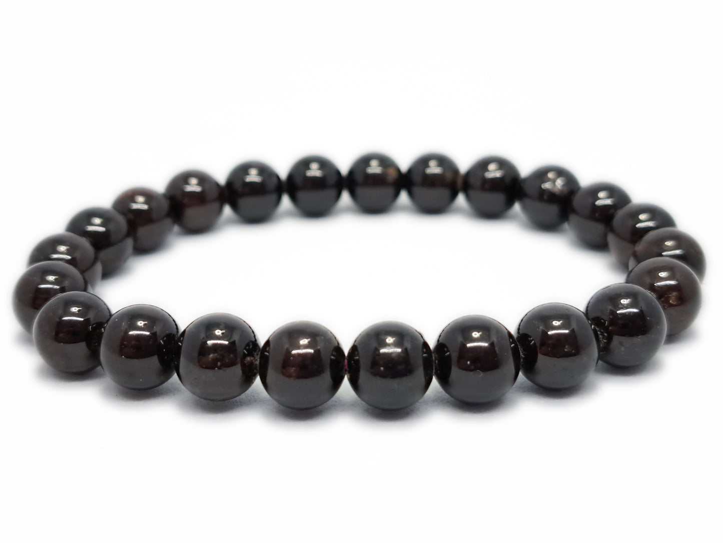 Bracelet GRENAT ROUGE ALMANDIN Qualité A (8mm) - ESOTERYS