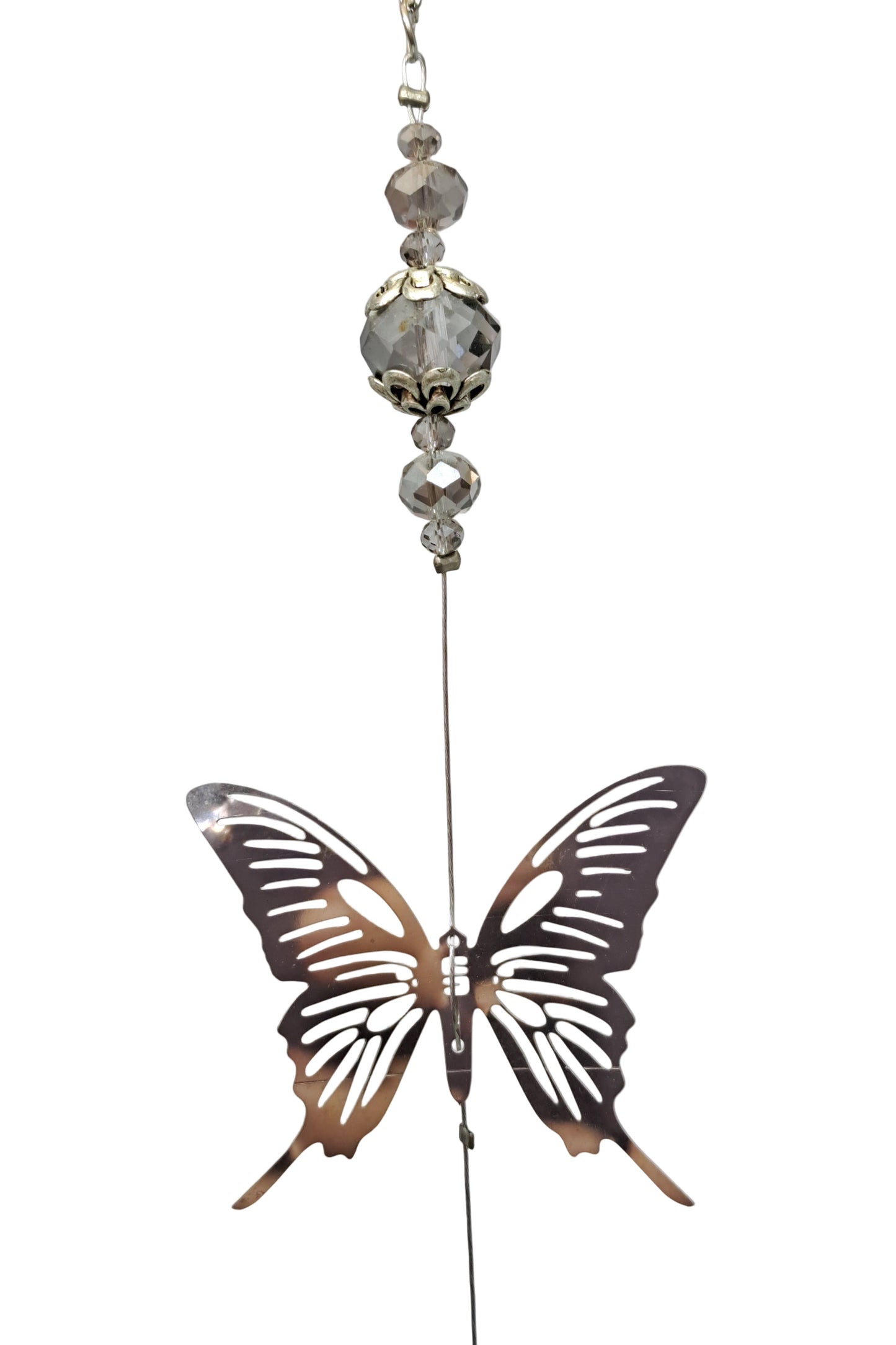 ATTRAPE-SOLEIL-PAPILLON BOULE & CRISTAL