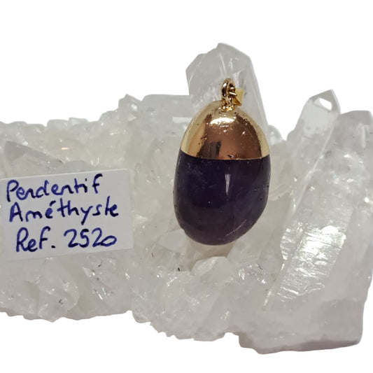 Pendentif Améthyste – Réf. 2520 - Sagesse, paix intérieure & équilibre spirituel.