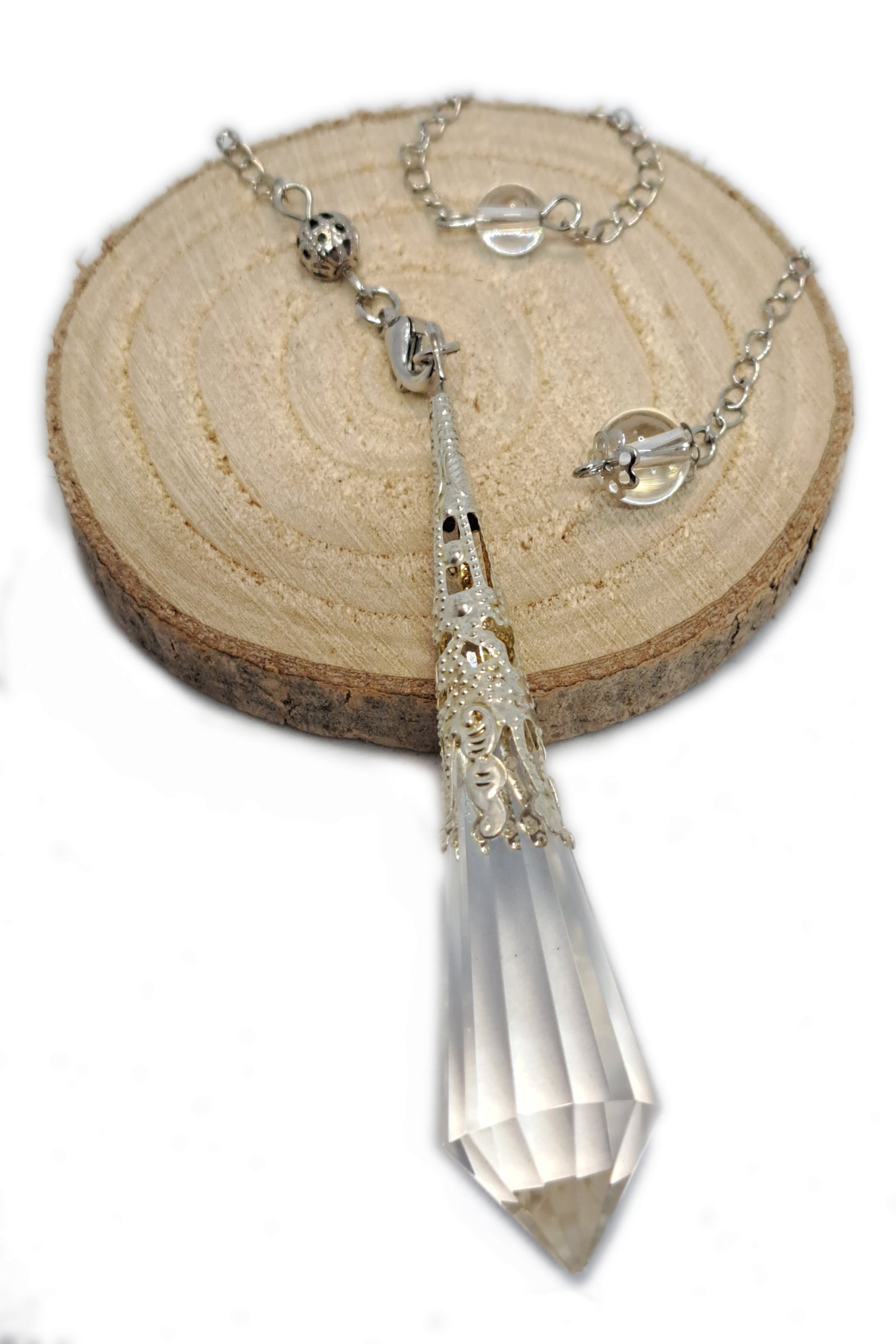 PENDULE FACETTÉ - CRISTAL DE ROCHE - ESOTERYS