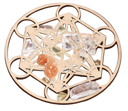 Plateau rechargement pierres - Cube de Métatron – 10 cm