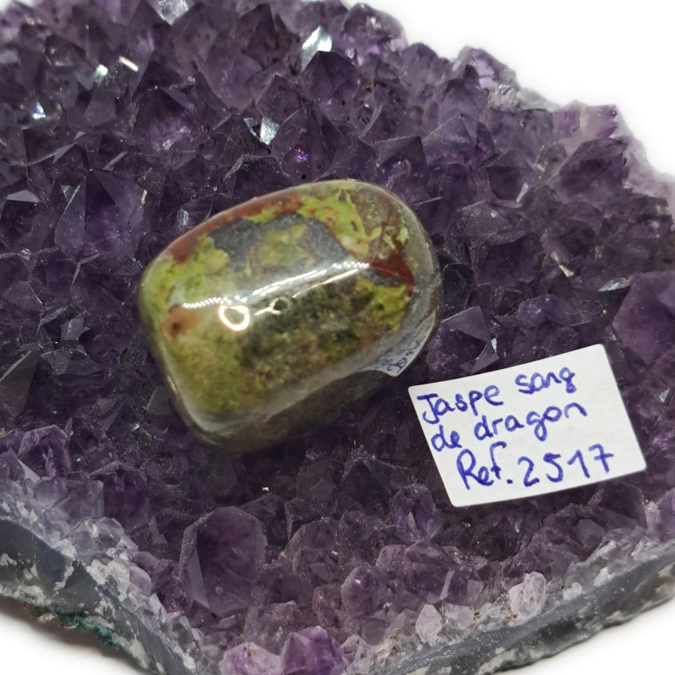 Jaspe Sang de Dragon – Réf. 2517 - Courage & force intérieure.