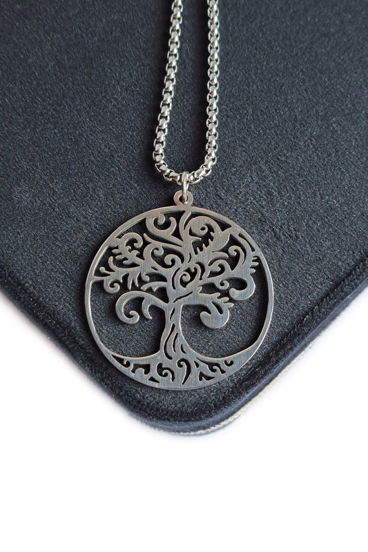 COLLIER ARBRE DE VIE EN ACIER INOXYDABLE - ESOTERYS