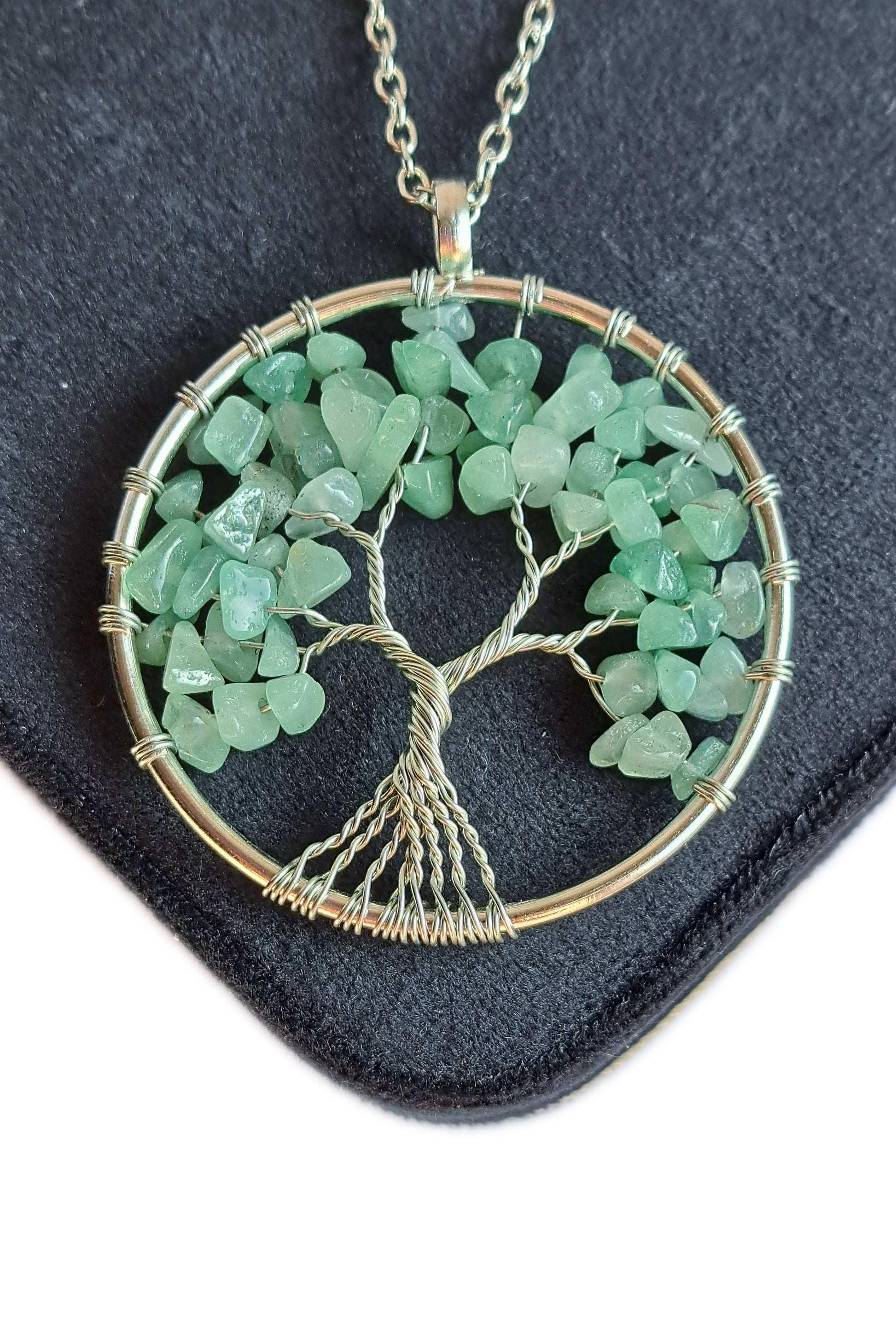 COLLIER ARBRE DE VIE - AVENTURINE VERTE - ESOTERYS