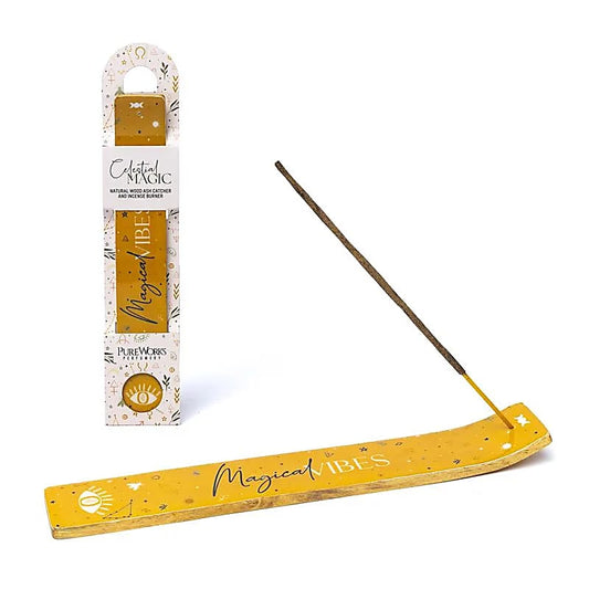 Porte-Encens en Bois – Collection Celestial Magic – Vibrations Magiques