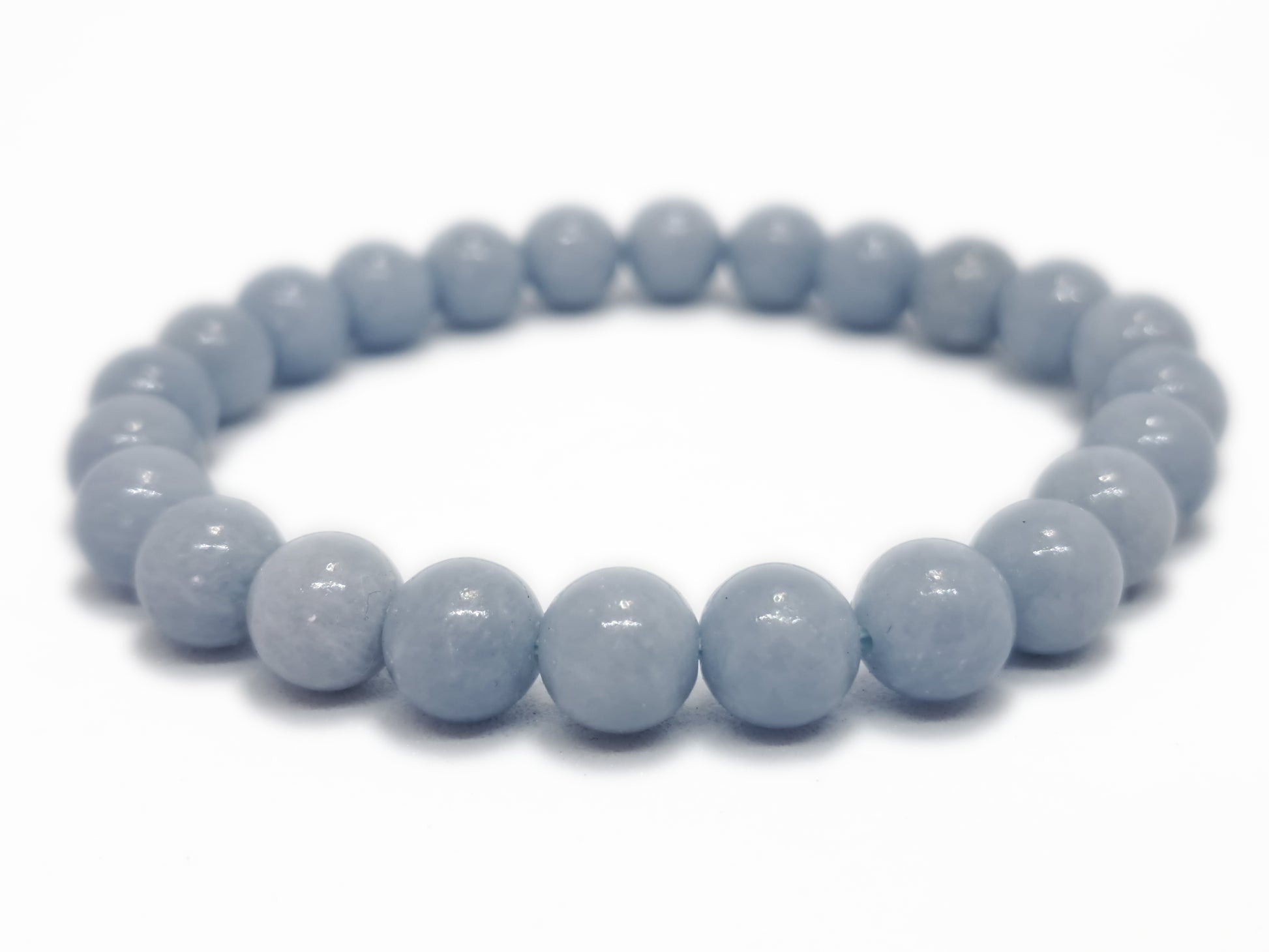 Bracelet ANGELITE Qualité A (8mm) - ESOTERYS