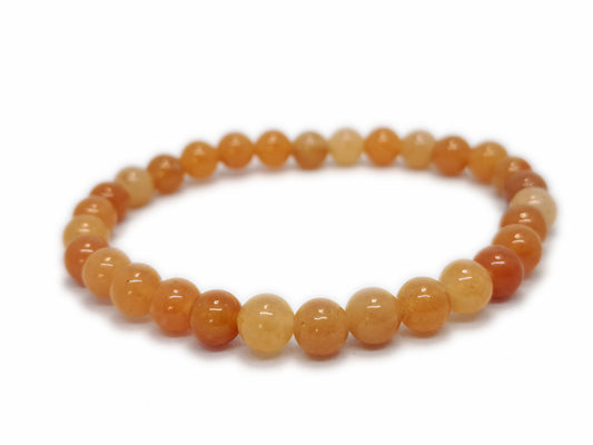Bracelet AVENTURINE ORANGE Qualité A+ (6mm) - ESOTERYS