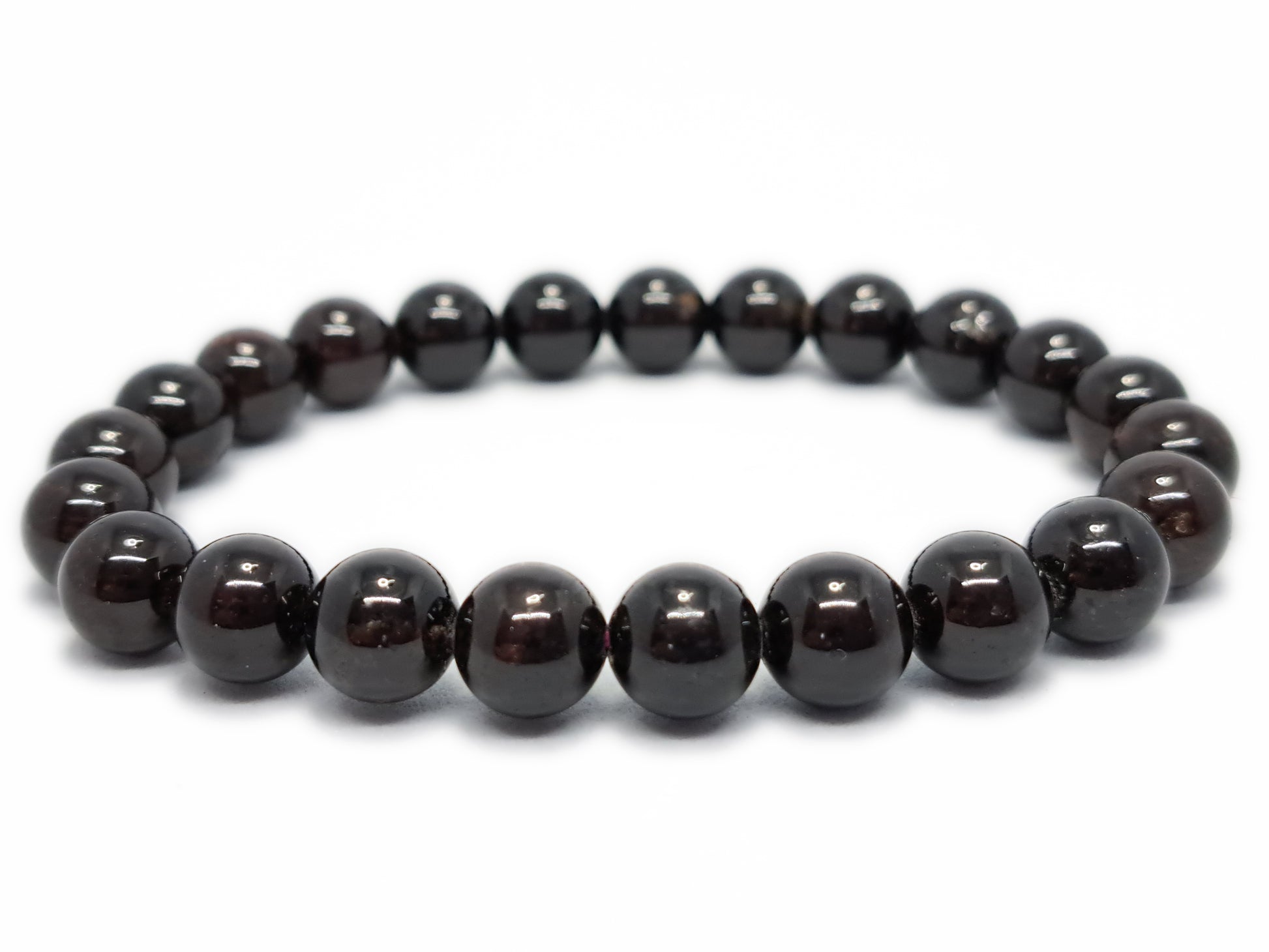 Bracelet GRENAT ROUGE ALMANDIN Qualité A (8mm) - ESOTERYS