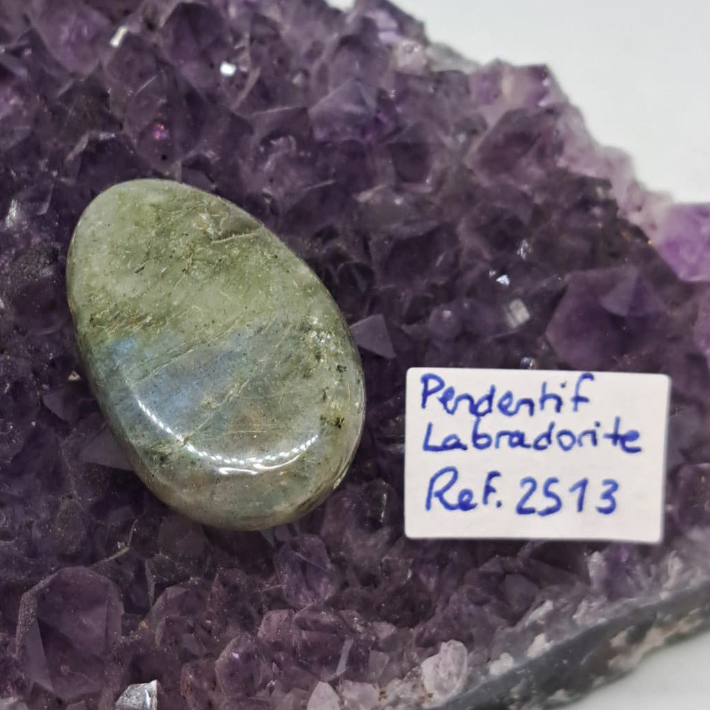 Pendentif en Labradorite Foré – Pièces Uniques Numérotées ( 5 références )