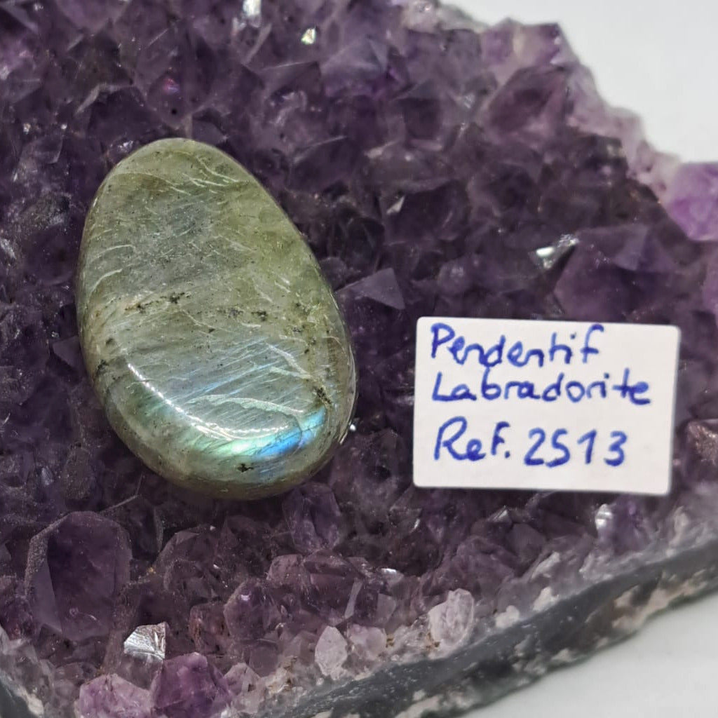 Pendentif en Labradorite Foré – Pièces Uniques Numérotées ( 5 références )