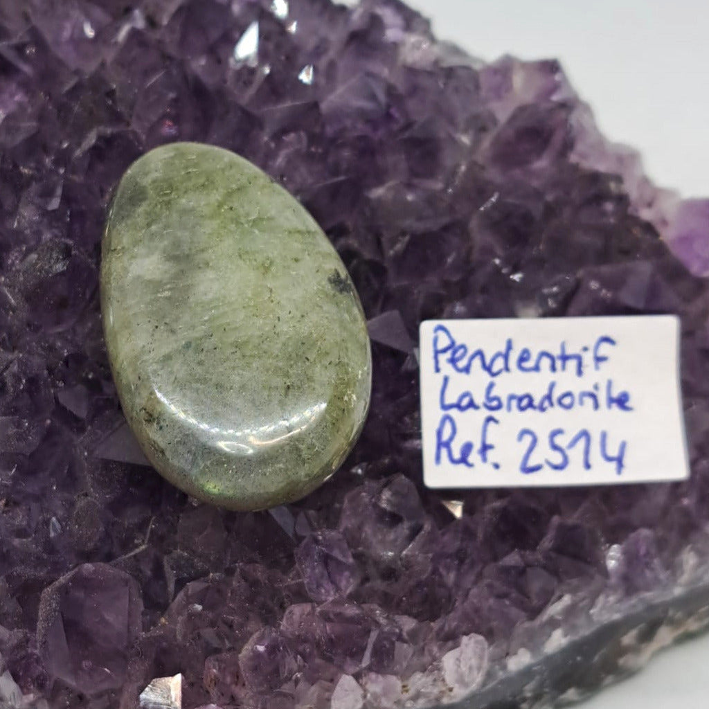 Pendentif en Labradorite Foré – Pièces Uniques Numérotées ( 5 références )