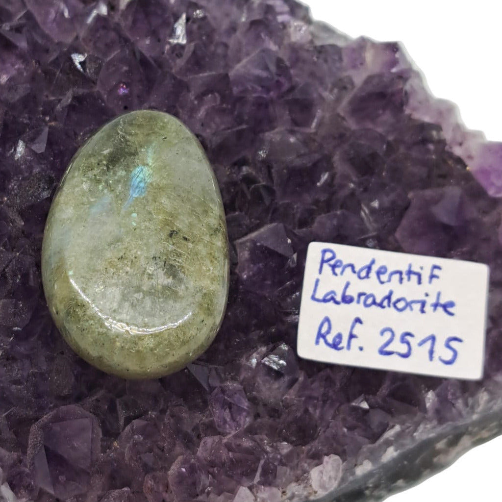 Pendentif en Labradorite Foré – Pièces Uniques Numérotées ( 5 références )