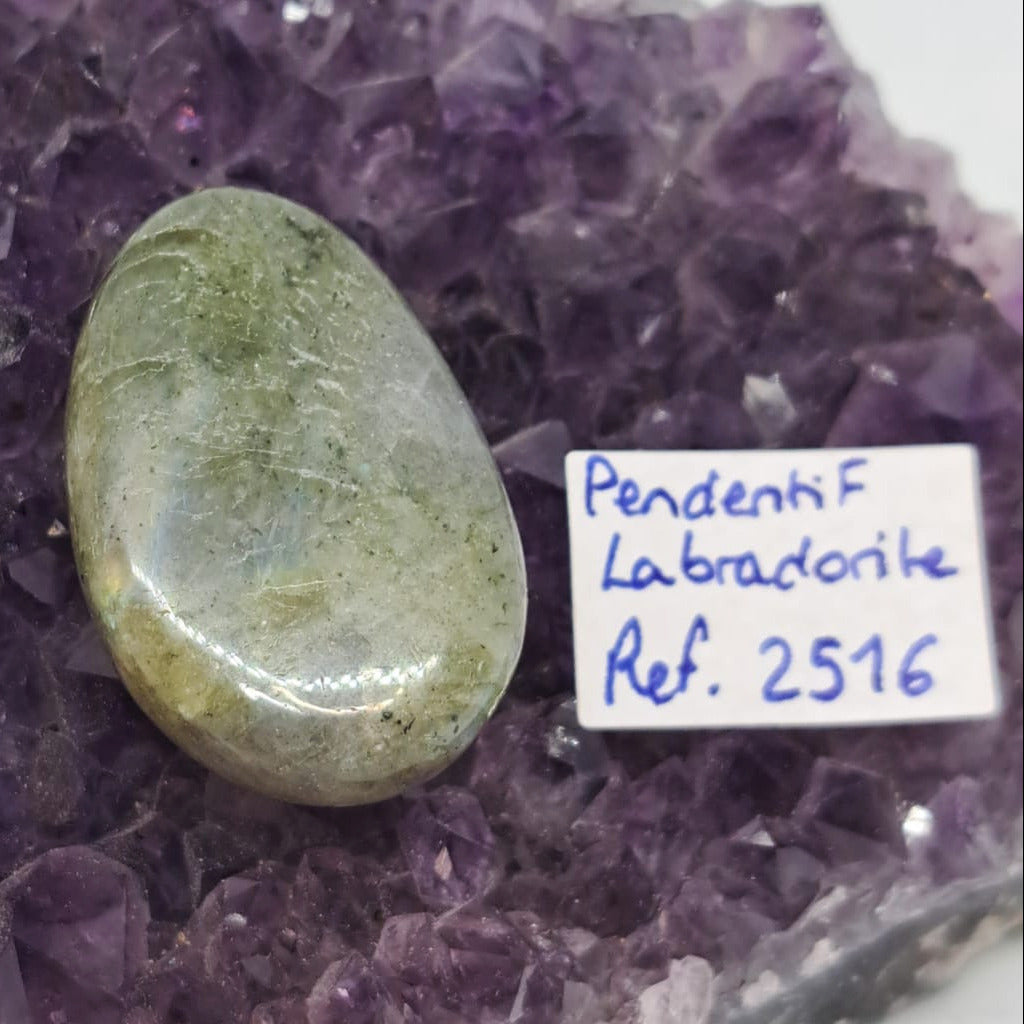 Pendentif en Labradorite Foré – Pièces Uniques Numérotées ( 5 références )