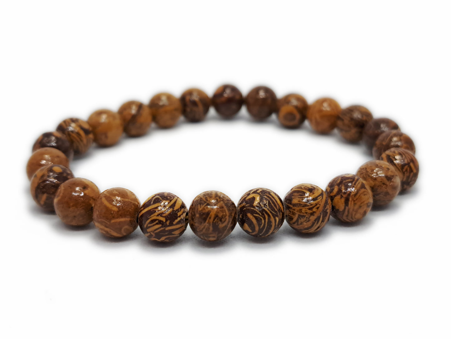 Bracelet JASPE PEAU DE SERPENT Qualité A+ (8mm) - ESOTERYS