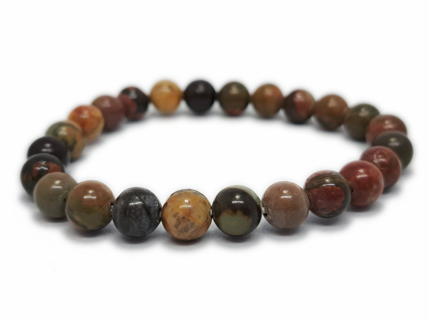 Bracelet JASPE POLYCHROME Qualité AA (8mm) - ESOTERYS