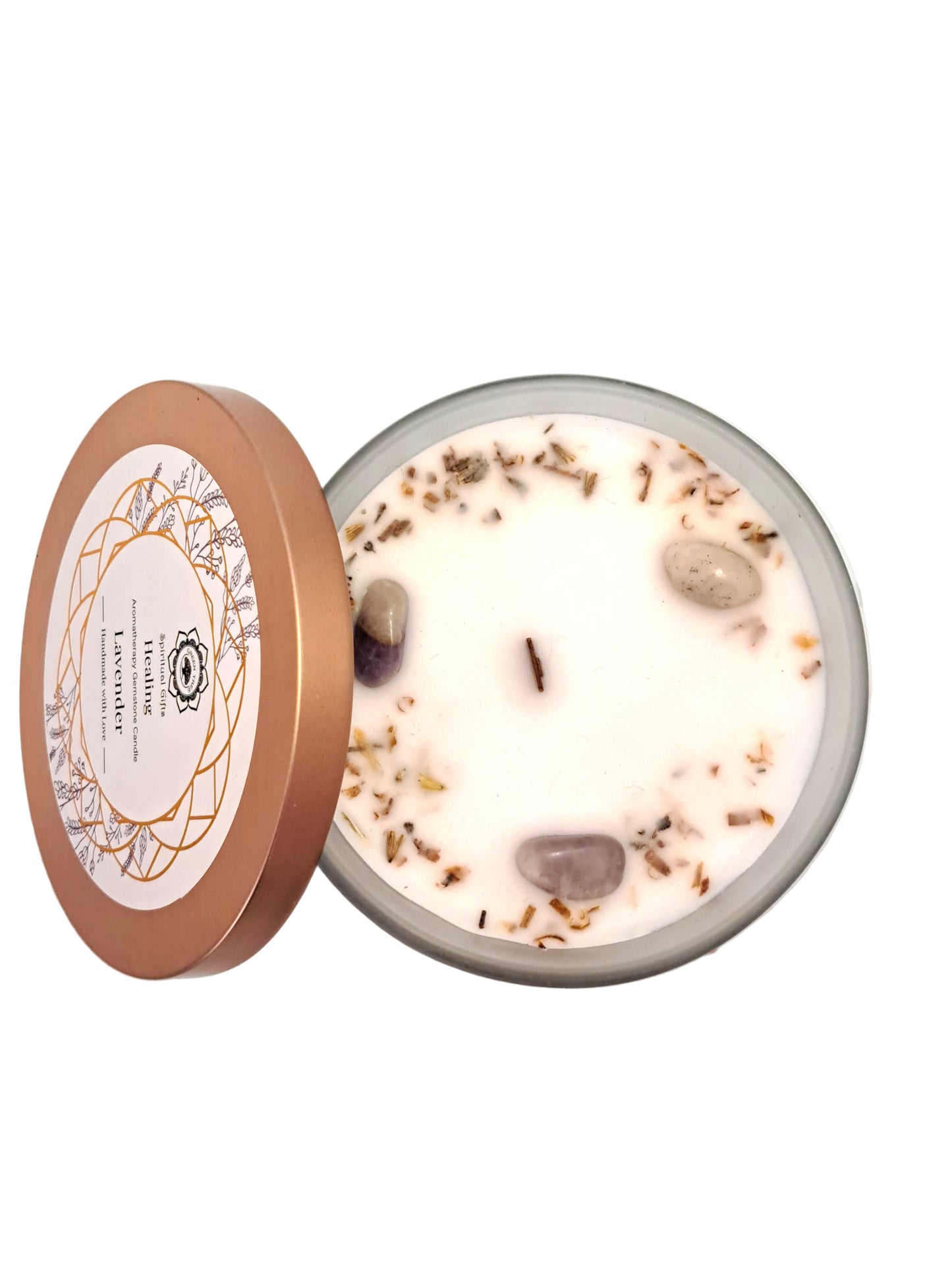 BOUGIE LAVANDE & AMÉTHYSTE - GUÉRISON - ESOTERYS