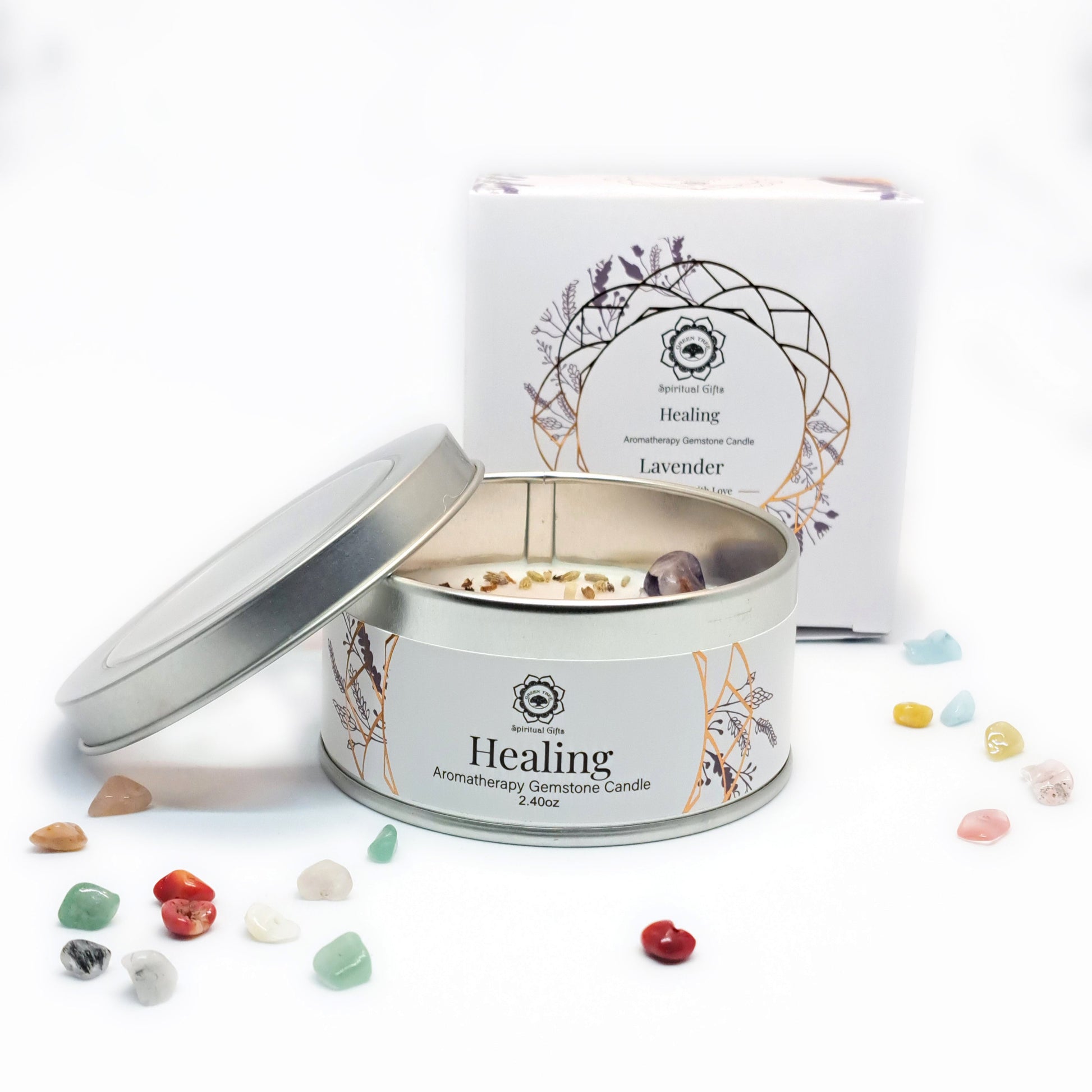 BOUGIE LAVANDE & AMÉTHYSTE - GUÉRISON - ESOTERYS