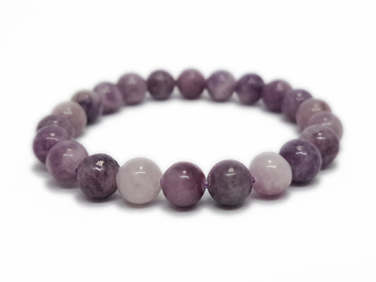 Bracelet LEPIDOLITE Qualité A+ (8mm) - ESOTERYS