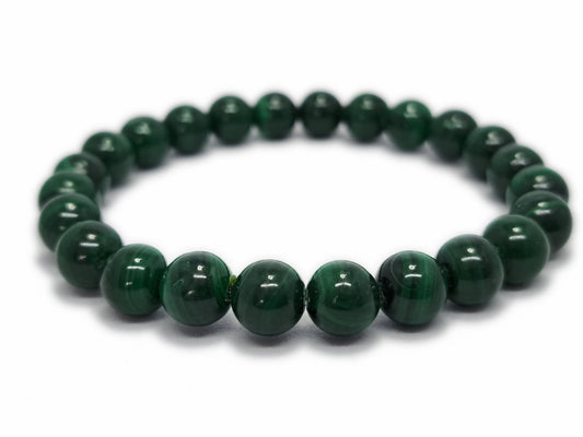 Bracelet MALACHITE Qualité A (8mm) - ESOTERYS