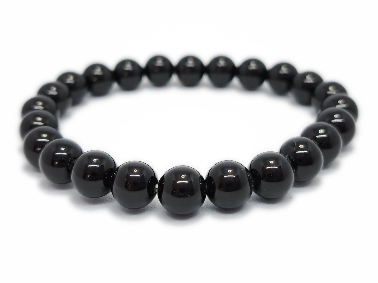 Bracelet OBSIDIENNE NOIRE Qualité A (8mm) - ESOTERYS