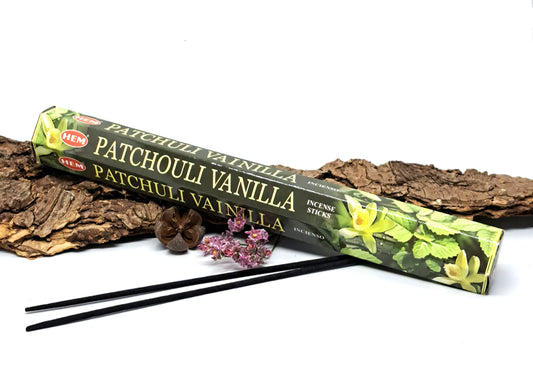 Encens Patchouli vanille (Hem) - ESOTERYS