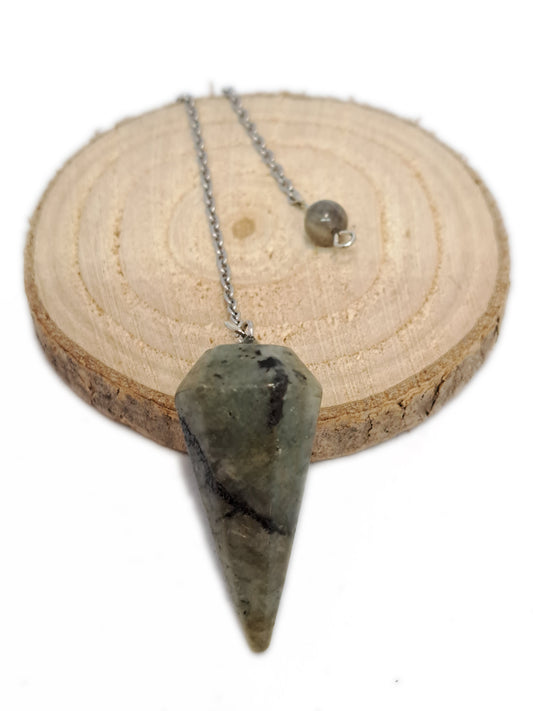 PENDULE HEXAGONAL- LABRADORITE - ESOTERYS