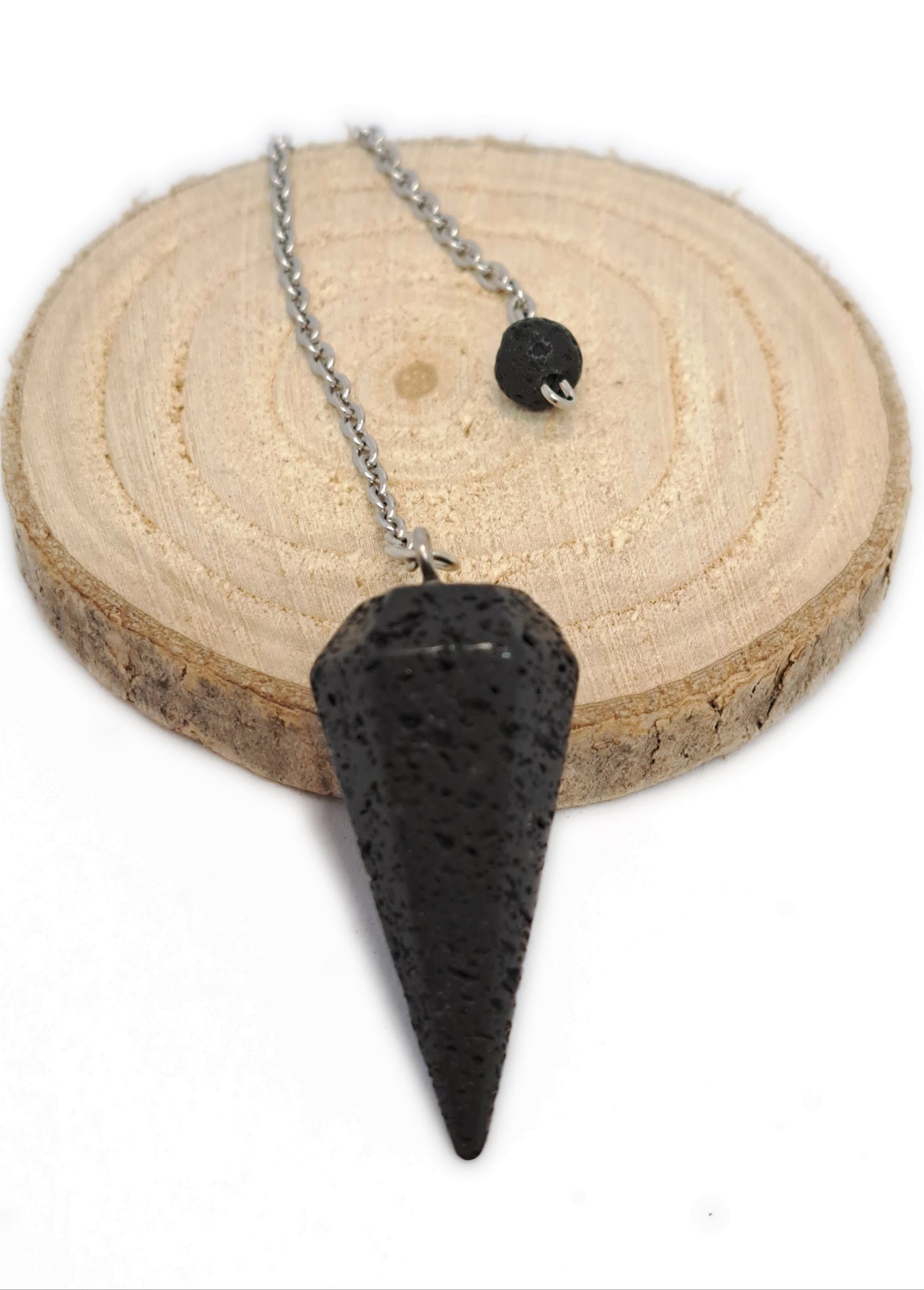 PENDULE HEXAGONAL- PIERRE DE LAVE - ESOTERYS