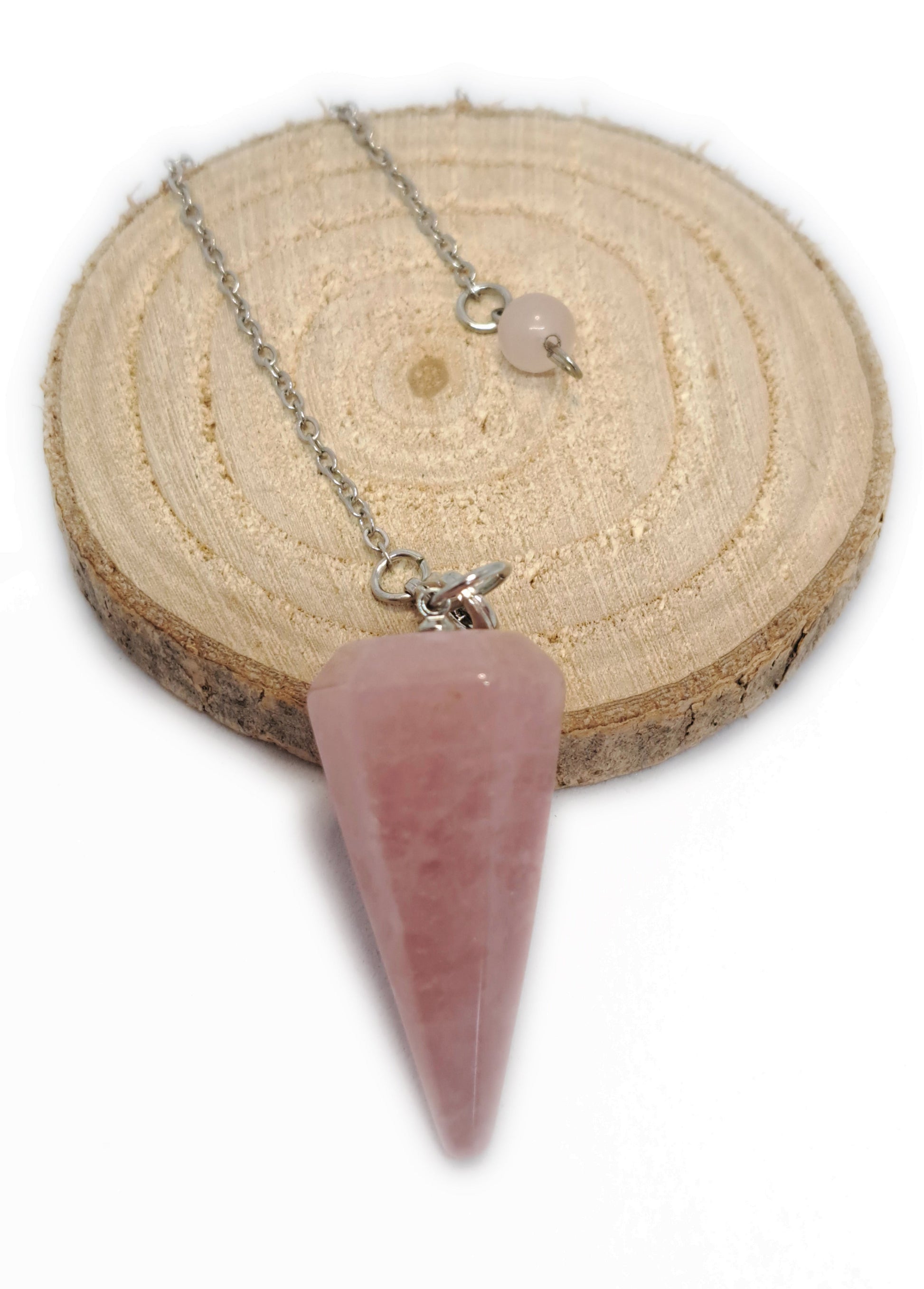 PENDULE HEXAGONAL- QUARTZ ROSE - ESOTERYS