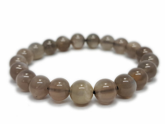 Bracelet PIERRE DE LUNE GRISE Qualité AA (8,5-9,5mm) - ESOTERYS