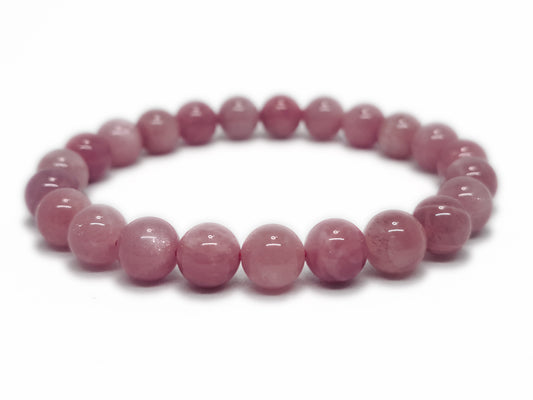 Bracelet PIERRE DE LUNE ROSE Qualité A+ (8mm) - ESOTERYS