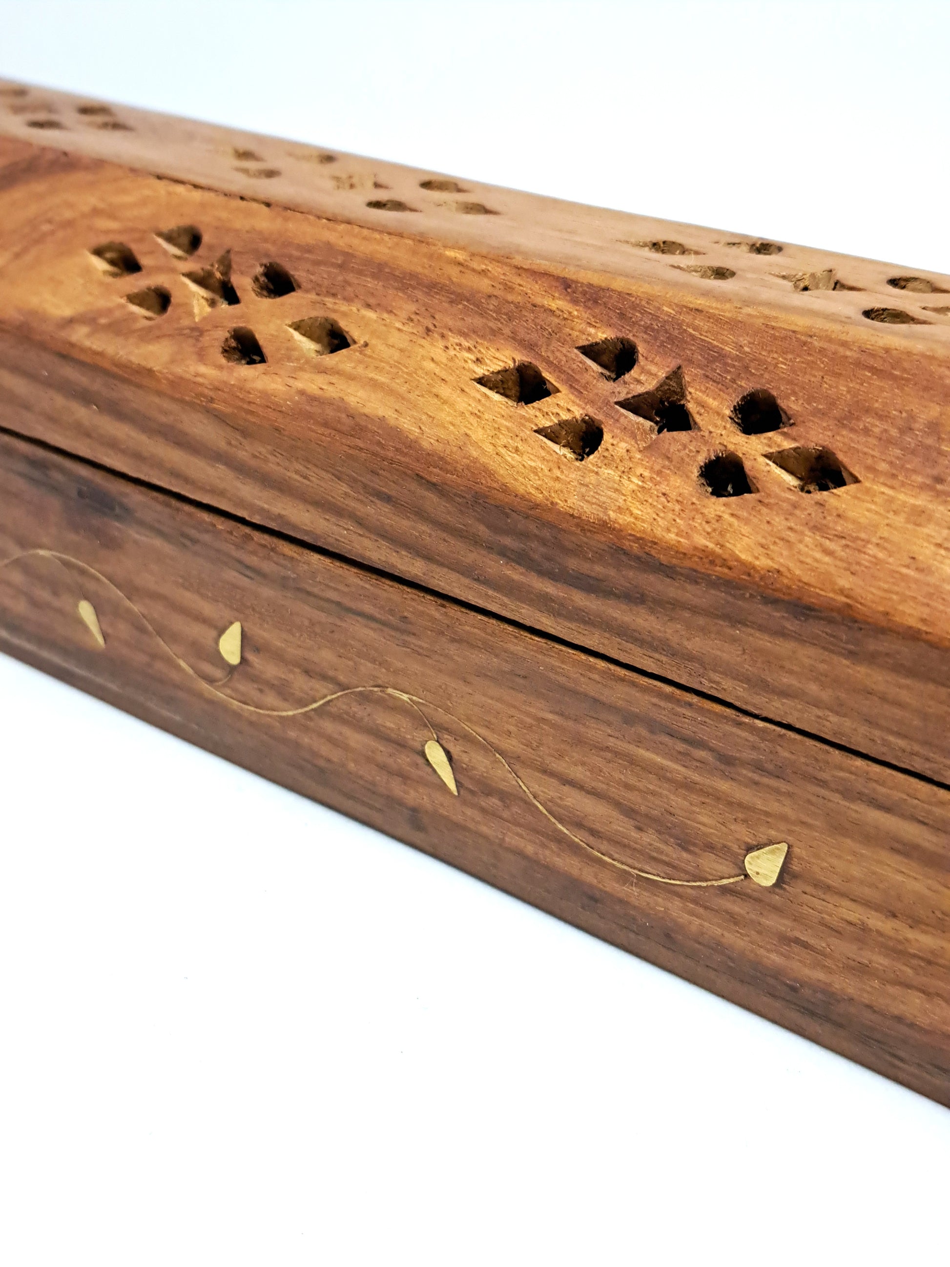 PORTE ENCENS COFFRET BOIS FEUILLE - ESOTERYS