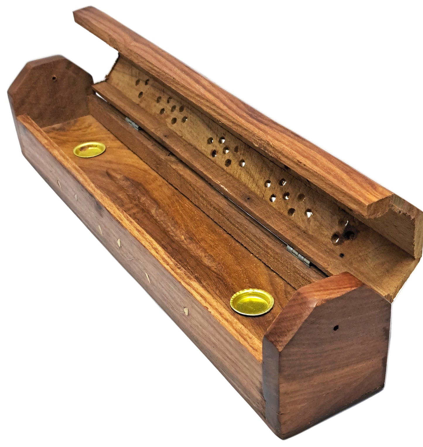 PORTE ENCENS COFFRET BOIS FEUILLE - ESOTERYS