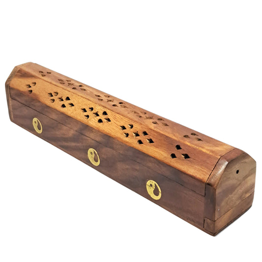 PORTE ENCENS COFFRET BOIS YIN YANG - ESOTERYS
