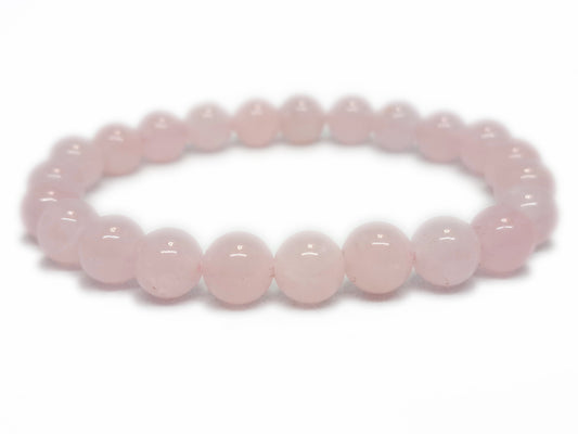 Bracelet QUARTZ ROSE Qualité A MADAGASCAR (8mm) - ESOTERYS