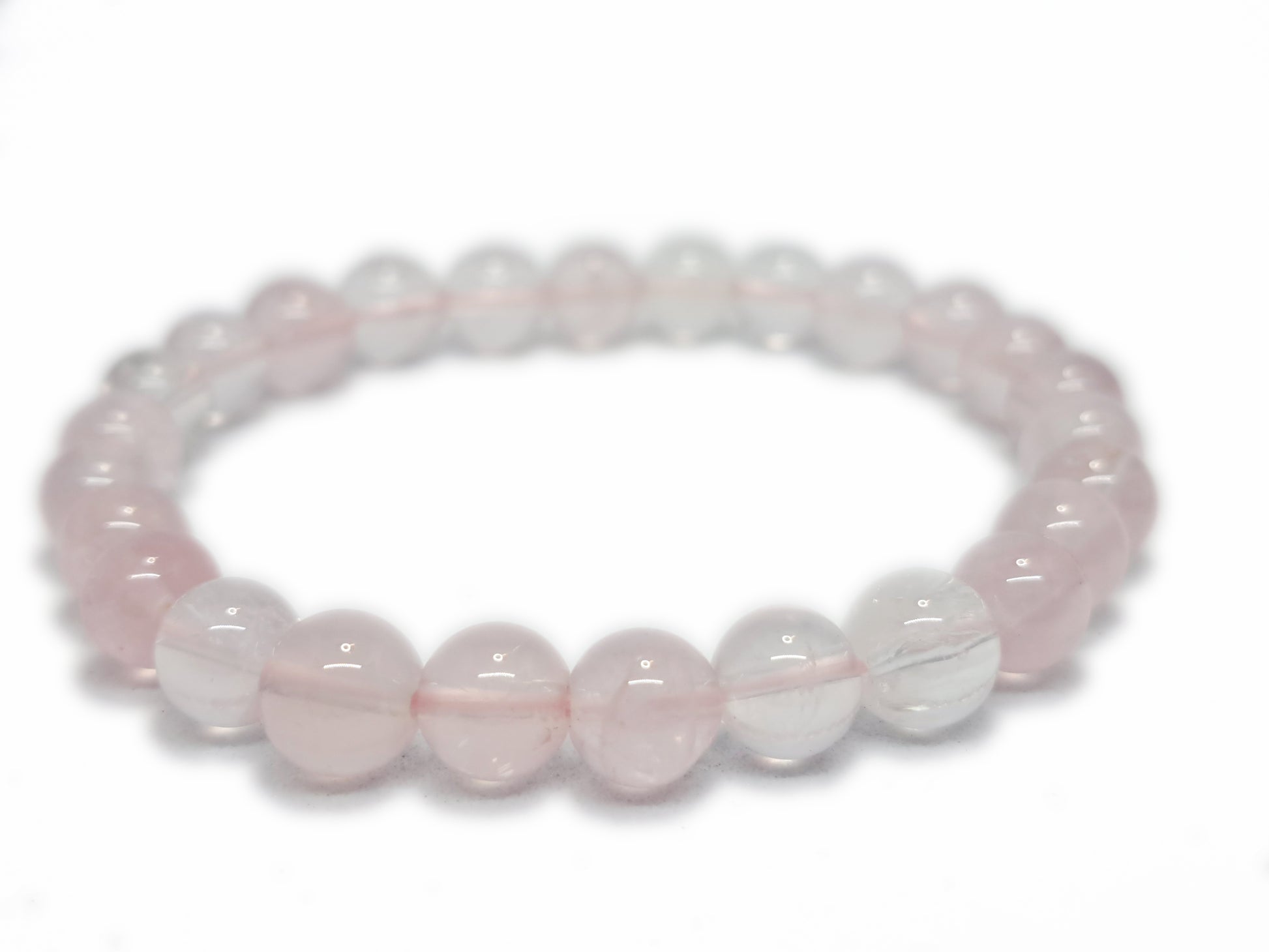 Bracelet QUARTZ ROSE Qualité AA (8mm) - ESOTERYS