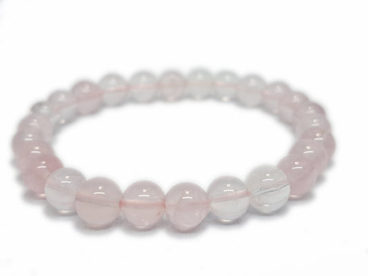 Bracelet QUARTZ ROSE Qualité AA (8mm) - ESOTERYS
