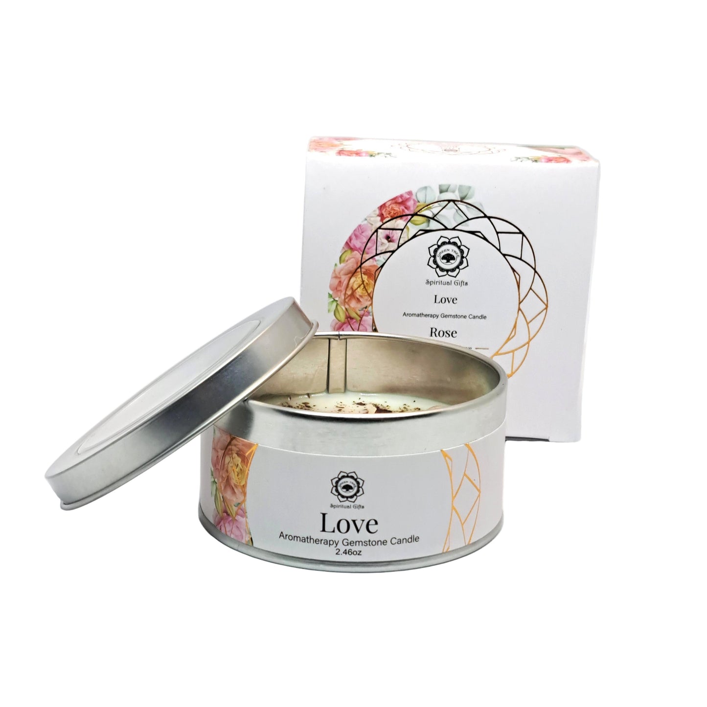 BOUGIE ROSE & QUARTZ ROSE - AMOUR - ESOTERYS