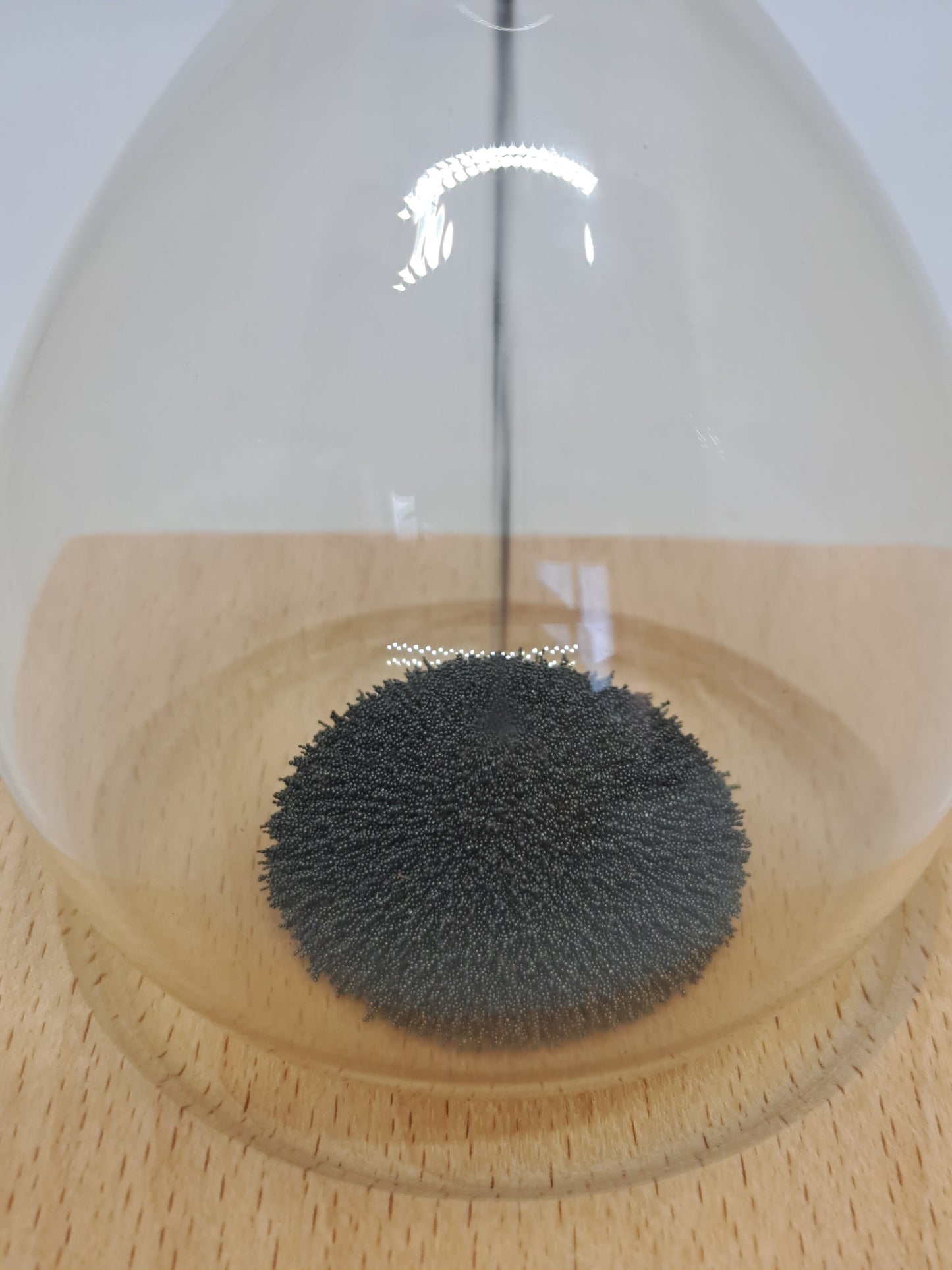 SABLIER MAGNÉTIQUE SUR SOCLE EN BOIS