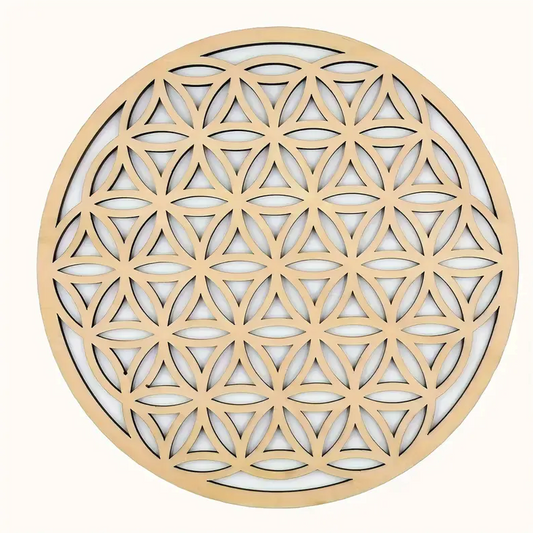 Plateau rechargement pierres - Fleur de Vie – 10 cm