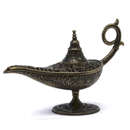 Lampe Magique style Aladdin en Alliage Brûleur d'Encens