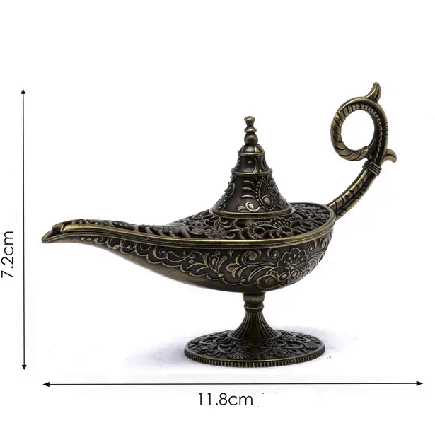 Lampe Magique style Aladdin en Alliage Brûleur d'Encens