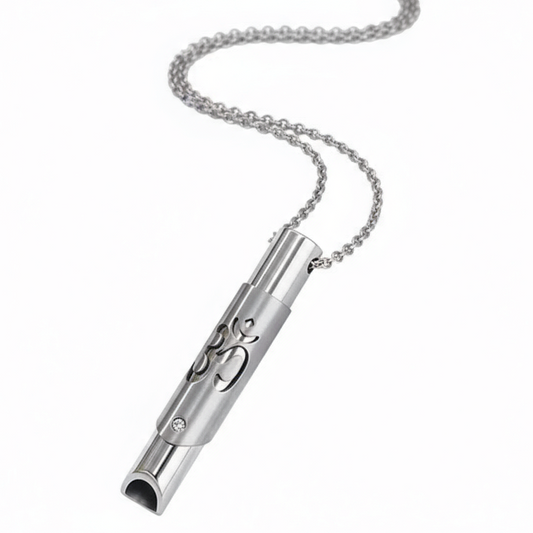 Collier Apaisant “OM” Argenté – Respiration Consciente & Méditation