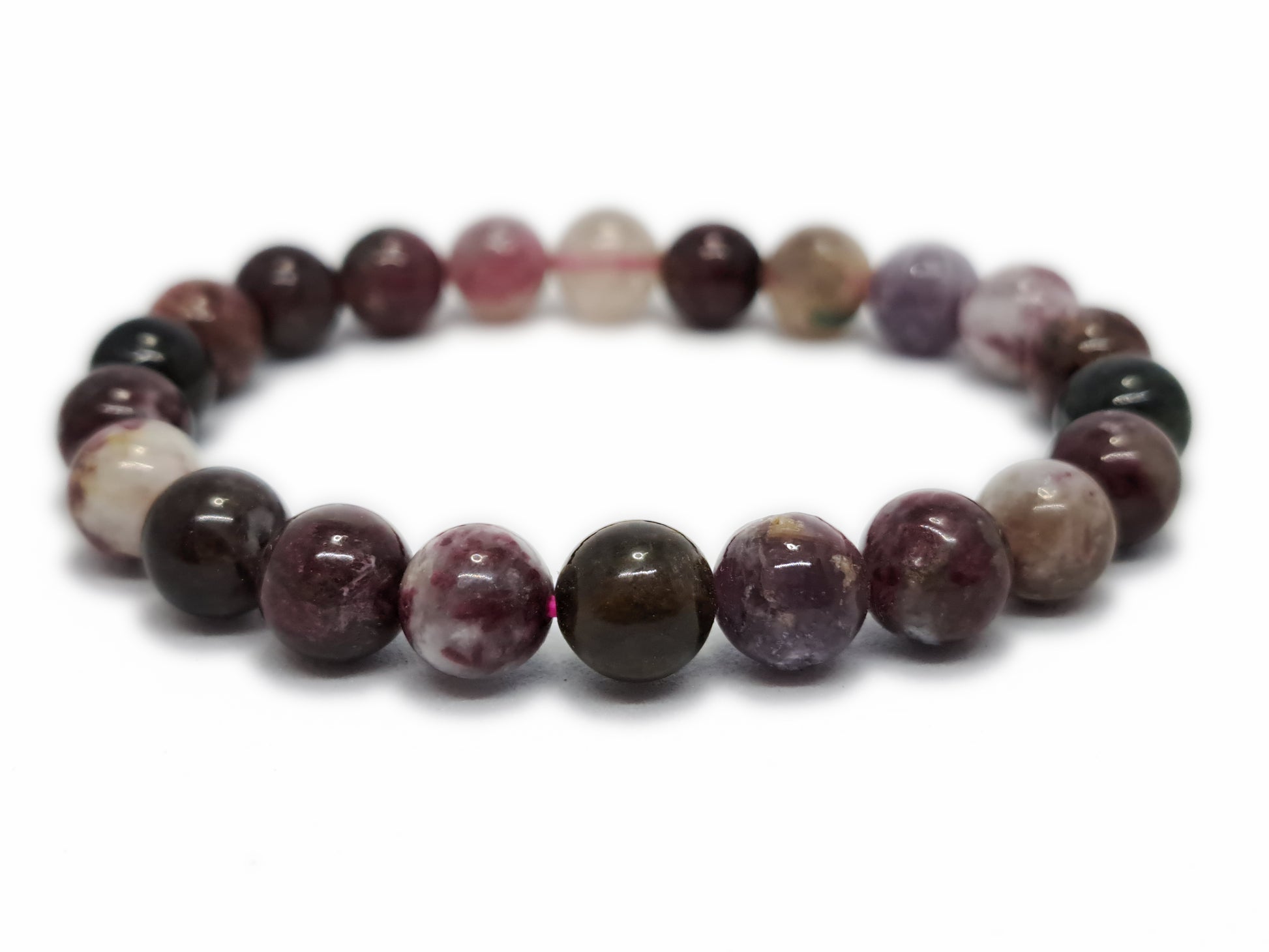 Bracelet TOURMALINE MULTICOLORE Qualité A (8mm) T0 - ESOTERYS