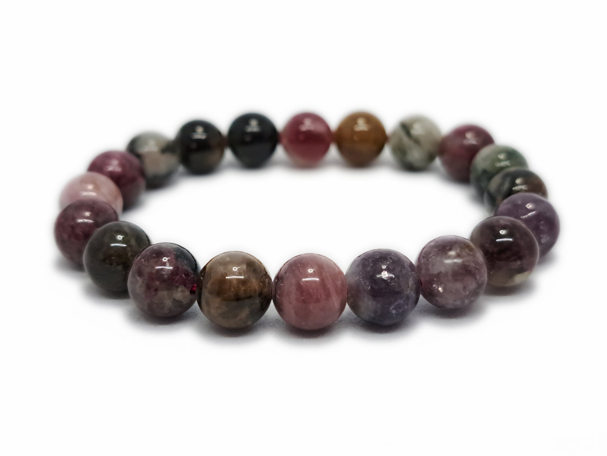 Bracelet TOURMALINE MULTICOLORE Qualité A+ (8mm) T0 - ESOTERYS