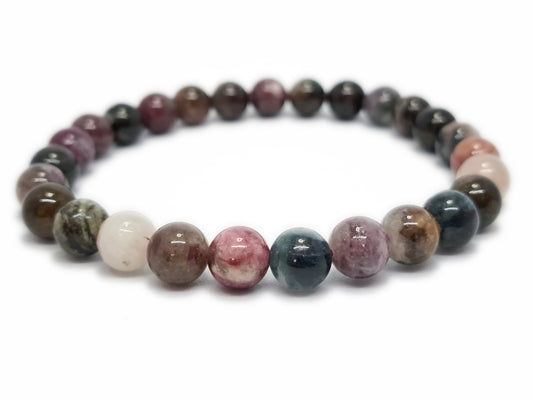 Bracelet TOURMALINE MULTICOLORE Qualité A+ (8mm) T2 - ESOTERYS